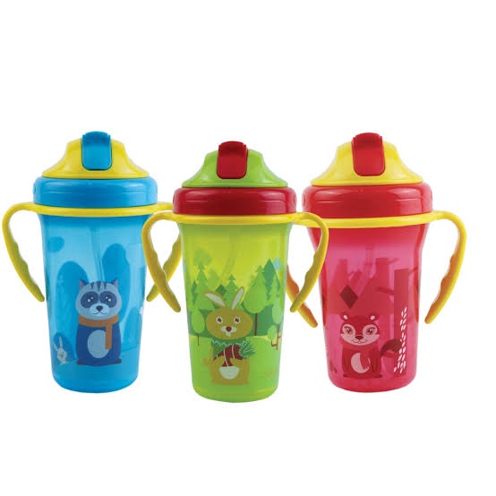BABY SAFE STRAWCUP 300ML JP020 - botol minum anak - 360DERAJAT