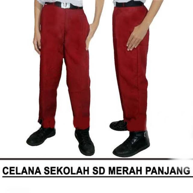 Celana Panjang Sekolah SD merah