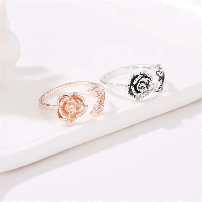 [COD] Cincin Wanita Motif Bunga Korean Aksesoris Fashion Import