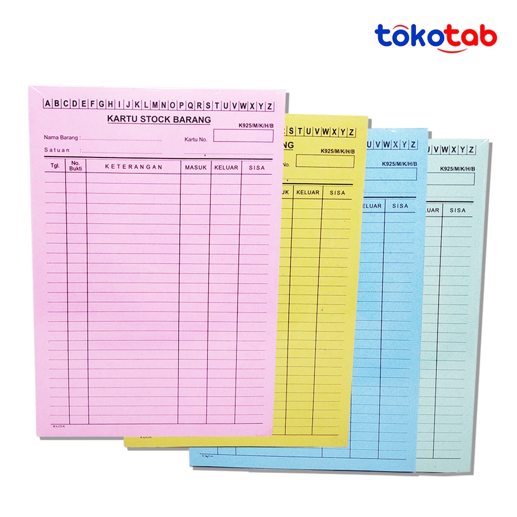 

Tokotab - [Kwarto] Kartu Stock Barang KUDA Warna Ukuran Kwarto