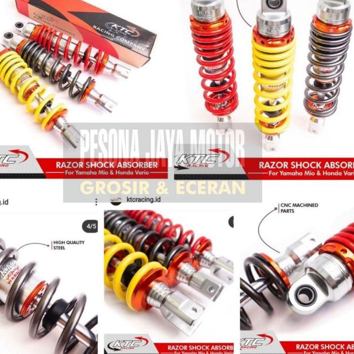 New Shock Ktc Shock Belakang Ktc Original Vario,Vario125,150,Beat,Scoopy,Mio,Mio J,Mio Soul,Mio Gt,F