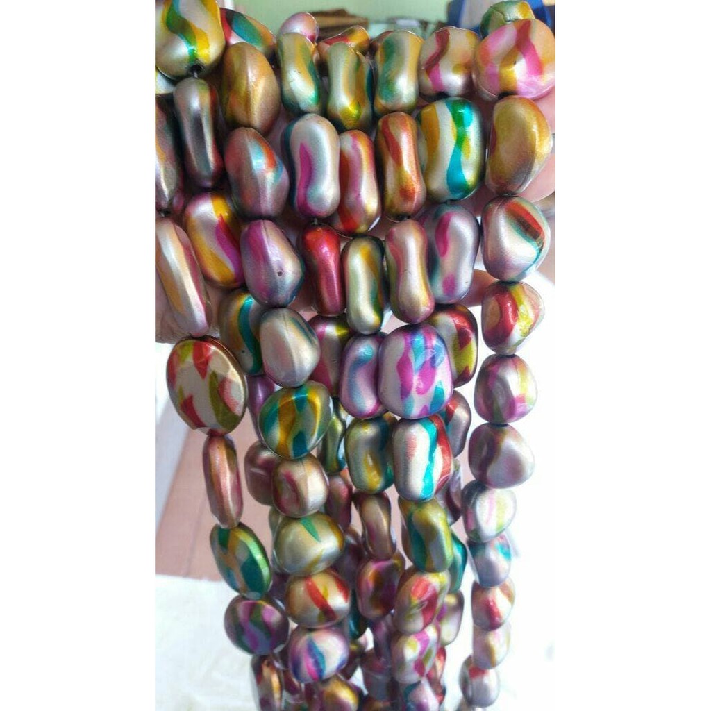 

Dijual Manik Manik Plastik Aneka Motif Pelangi ( 1 renteng ) ( DAS )