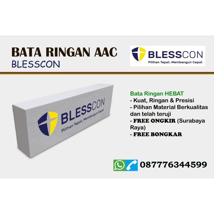BATA RINGAN BLESSCON SURABAYA HARGA PER M3