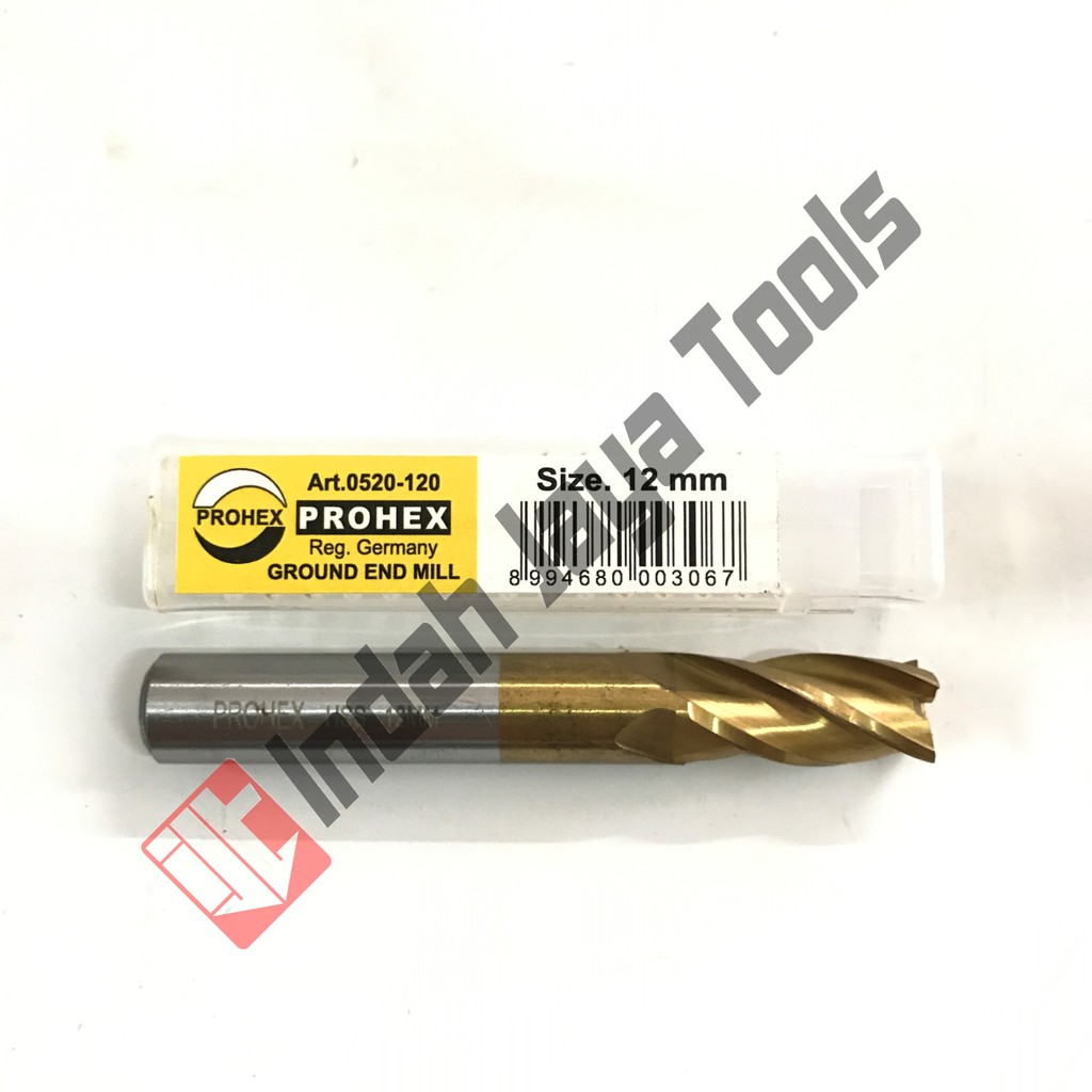 Endmill 12 mm HSS 4 Flute PROHEX