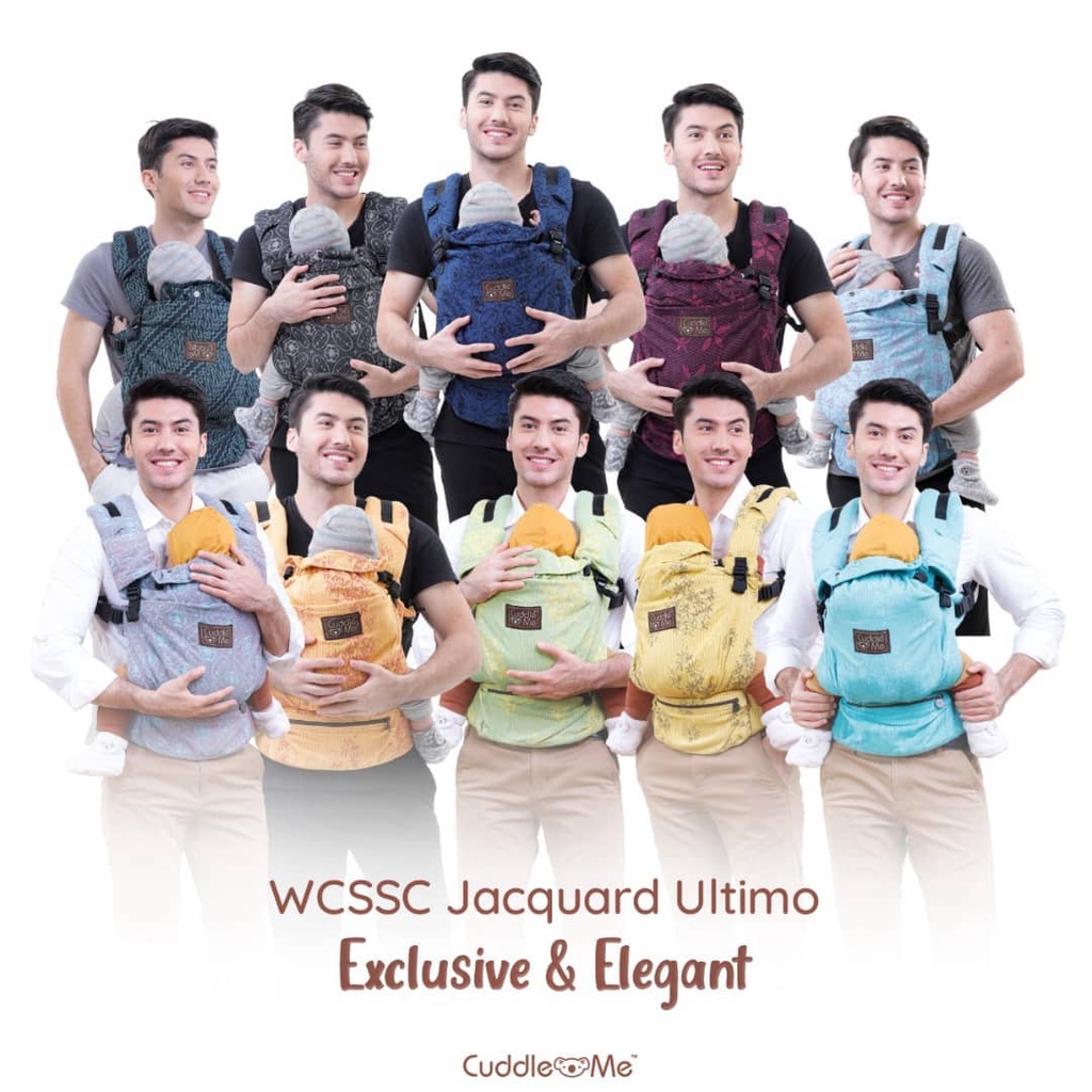 CuddleMe Baby Ultimo Carrier Gendongan Bayi Hipseat WCSSC Ultimo Jacquard