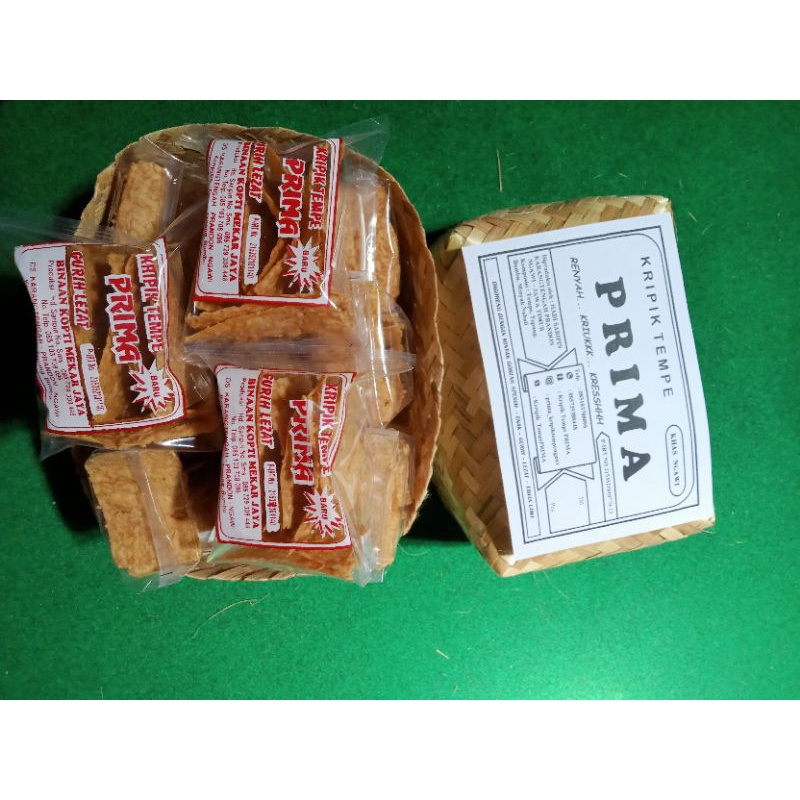

kripik tempe prima besek isi 14 pcs