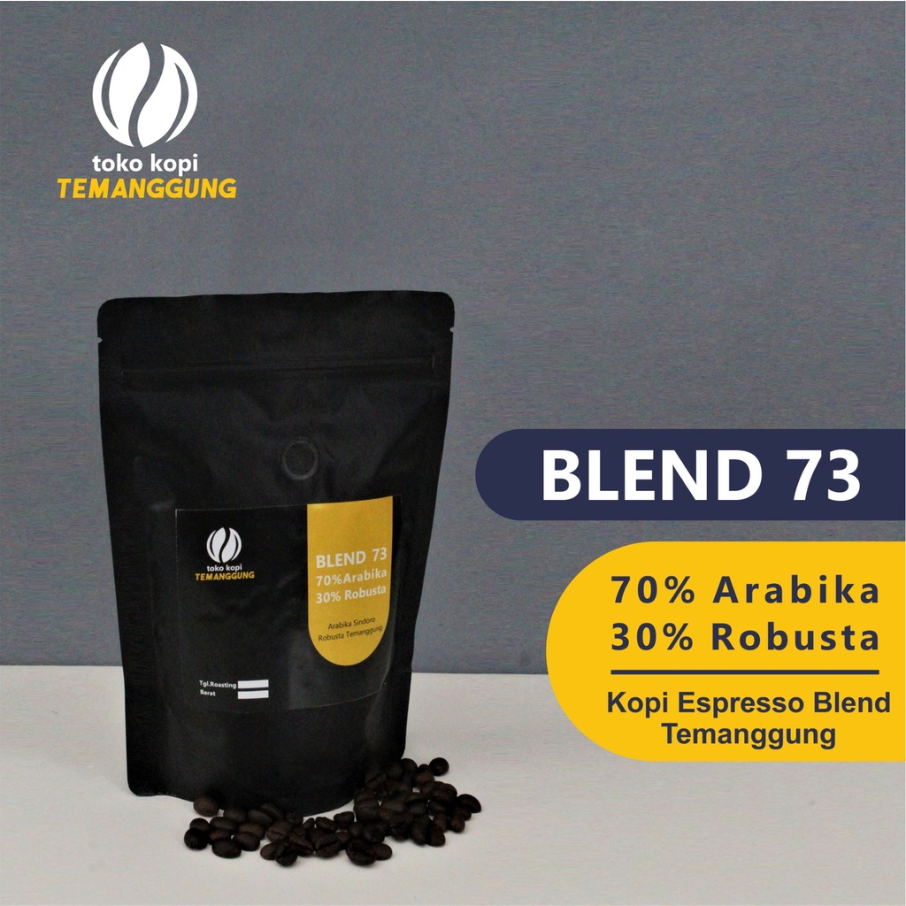 

Kopi Espresso Blend Temanggung 70 Arabika 30 Robusta Biji/Bubuk