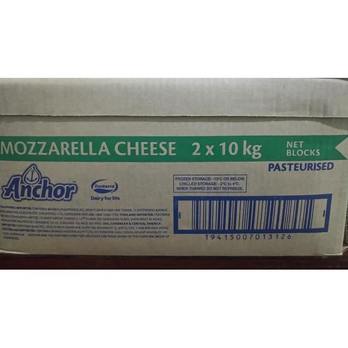 

Keju Mozarella Anchor / Mozzarella Cheese Anchor (10Kg)