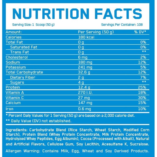 Everbuild Nutrition 100% Lean Gain Mass Build 12 lbs