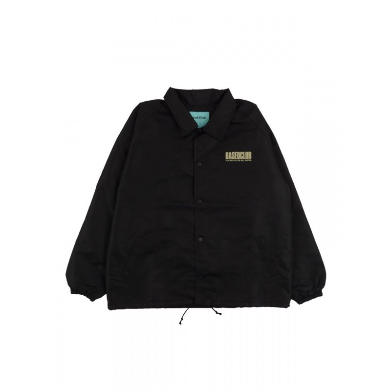 BASED CLUB - DRAINING BLACK COACH JACKET
