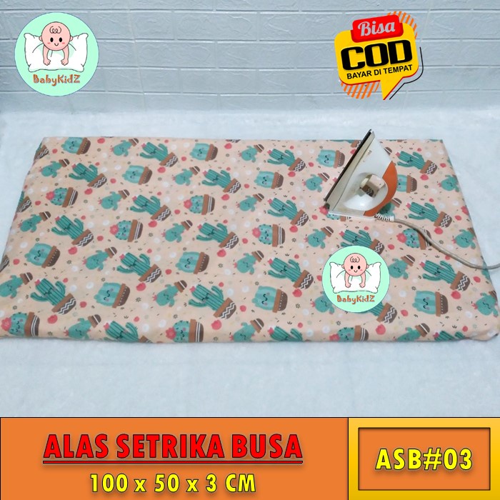 Alas Setrika Busa 100x50x3 cm / Alas Gosok Modern