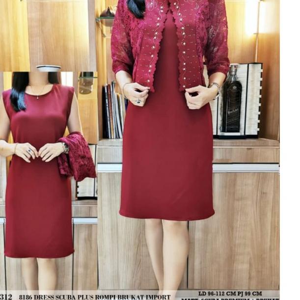 Baru - SETELAN DRESS BLAZER DRESS SET ROMPI BAJU NATAL BAJU KE GEREJA DRESS WANITA DRESS KANTOR DRES