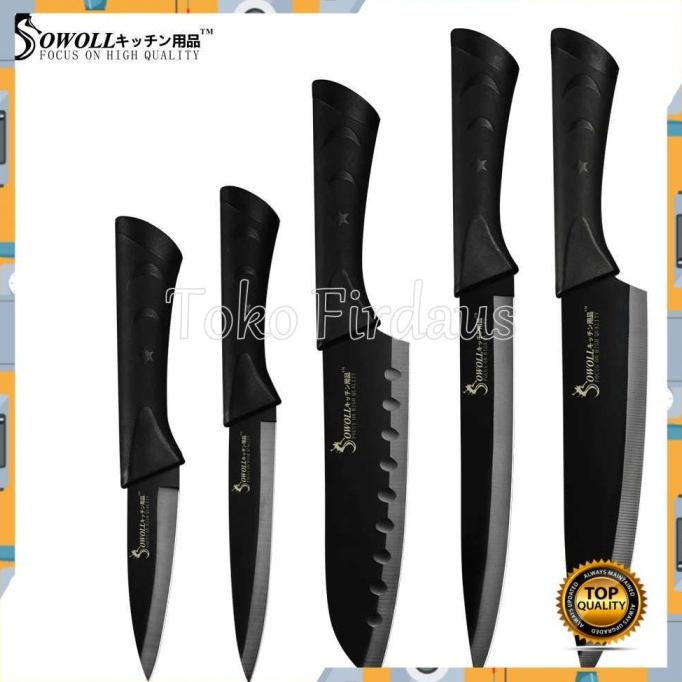 

Promo! Set Pisau Dapur Kitchen Knives Stainless Steel 5 Pcs Hitam Jo703Yn6Ol
