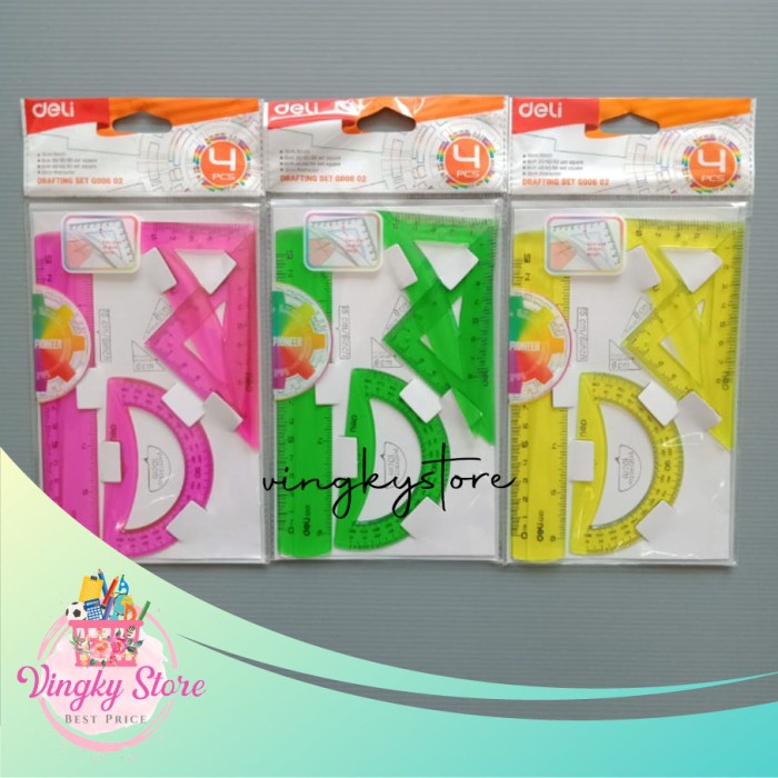 

Produk Penggaris / Ruler Set Deli G00602 Terlaris