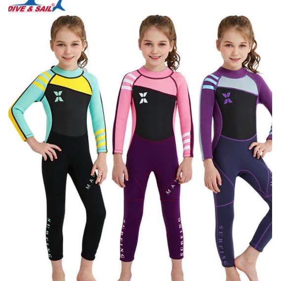 Baju Renang Anak Neoprene 2.5MM Dive and Sail Wetsuit Snorkling Diving
