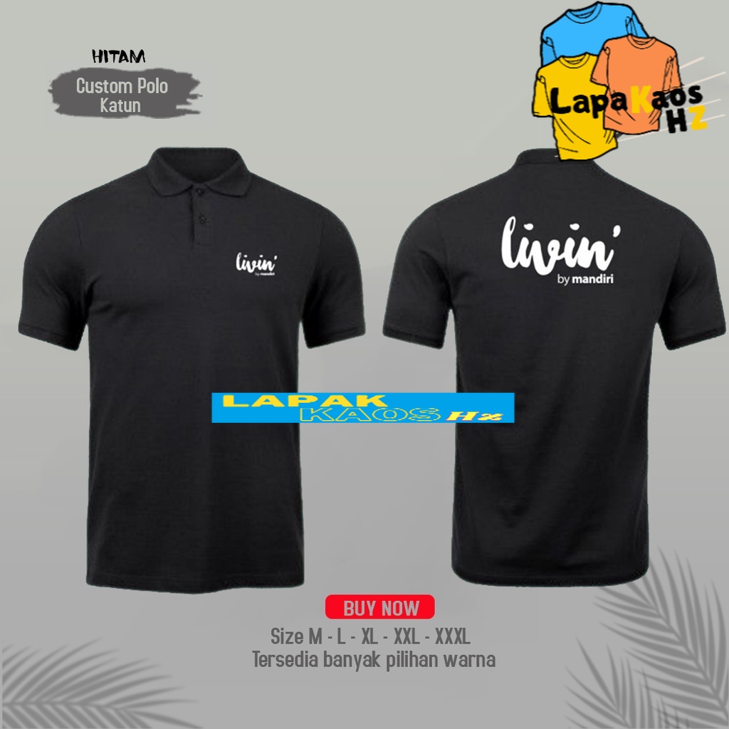 polo livin by mandiri - POLO CUTTING LIVIN MANDIRI  - Kaos Poloshirtshirt livin by mandiri - Poloshi