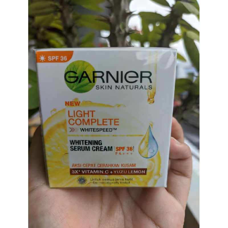 (Baru) Garnier Light Complete White Speed Yuzu Day Cream Serum SPF 36 50 ML