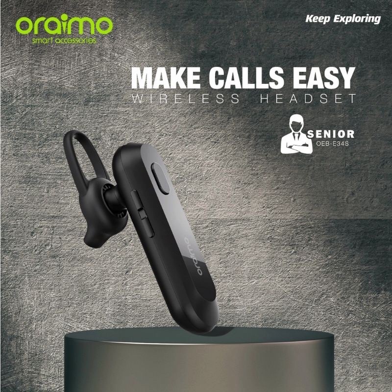 Headset BLUETOOTH DAN WIRELESS ORAIMO SENIOR/OEB-E34S