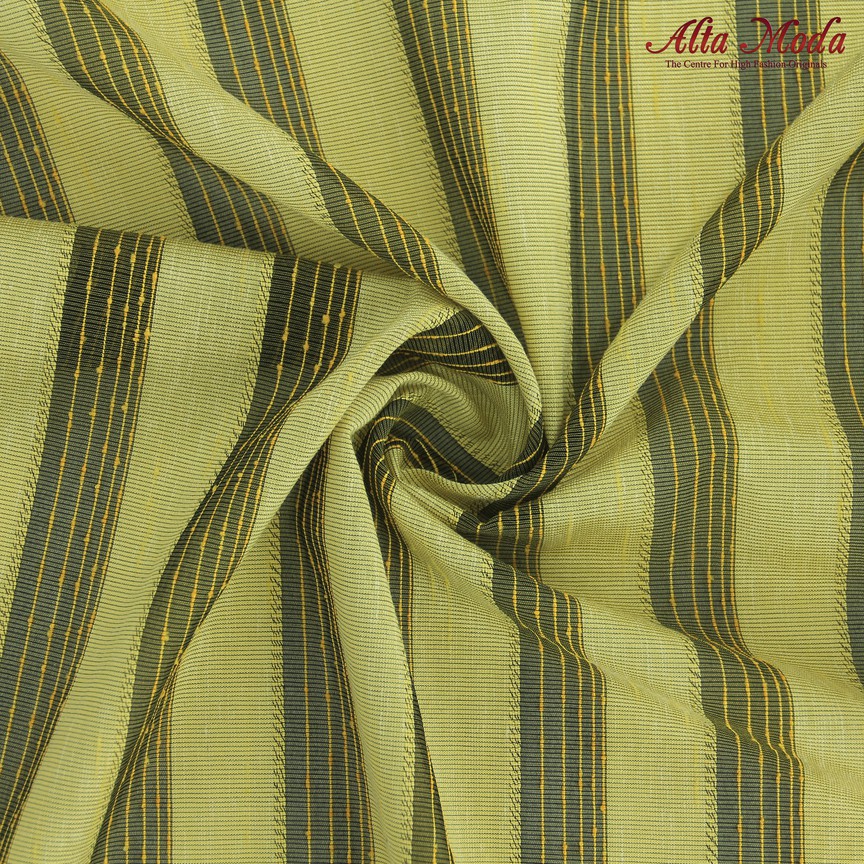 

Alta Moda Kaftan Jacquard Timbul Mix Hijau Lemon Bergaris (1M)