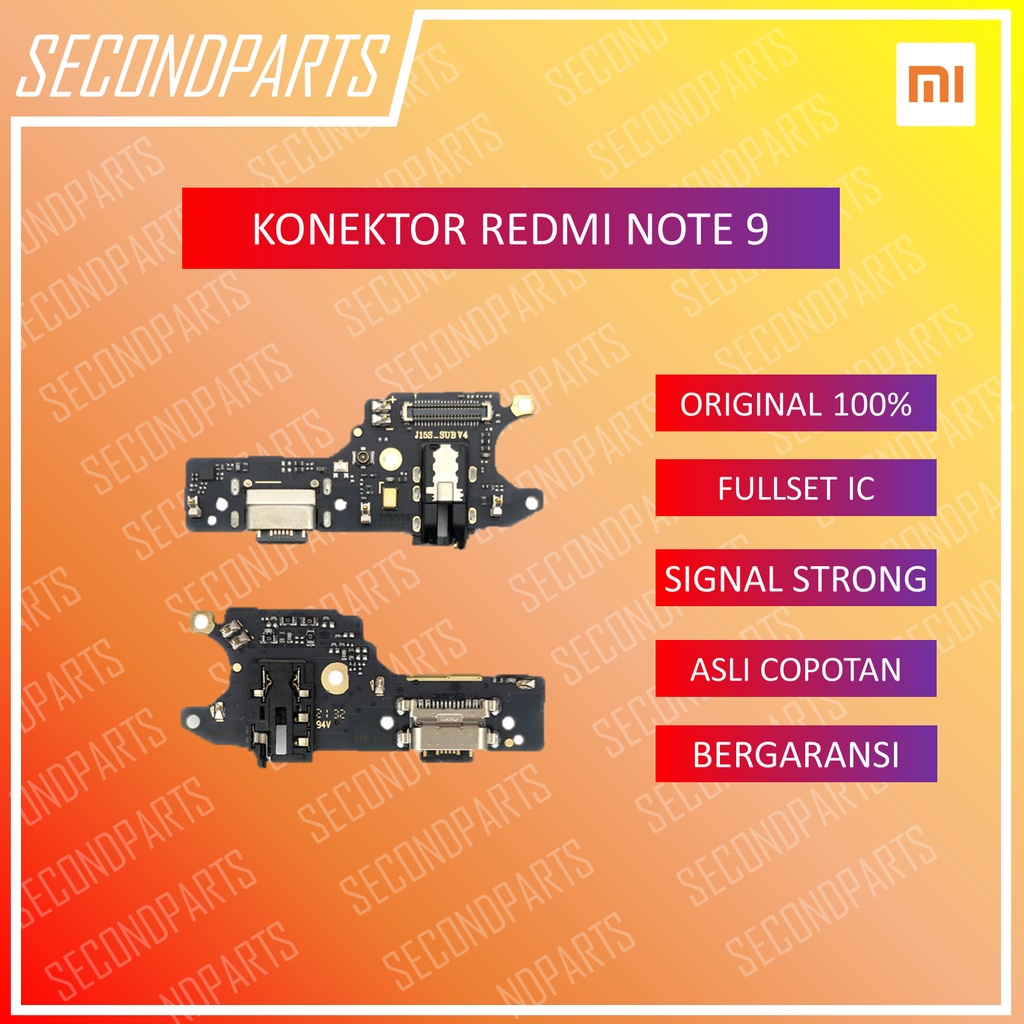 KONEKTOR CHARGER PAPAN MIC PLUG IN XIAOMI REDMI NOTE 9 ORIGINAL COPOTAN