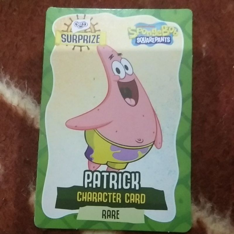 Kartu Gery Surprize Spongebob (Patrick rare)
