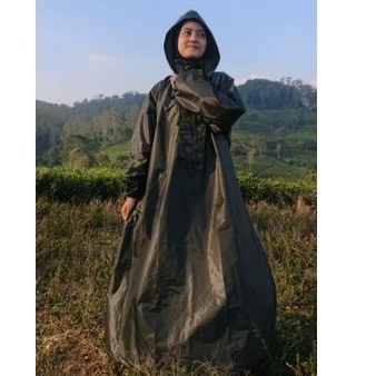 Jas Hujan Model Gamis Jumbo Big Size Raincoat tripper