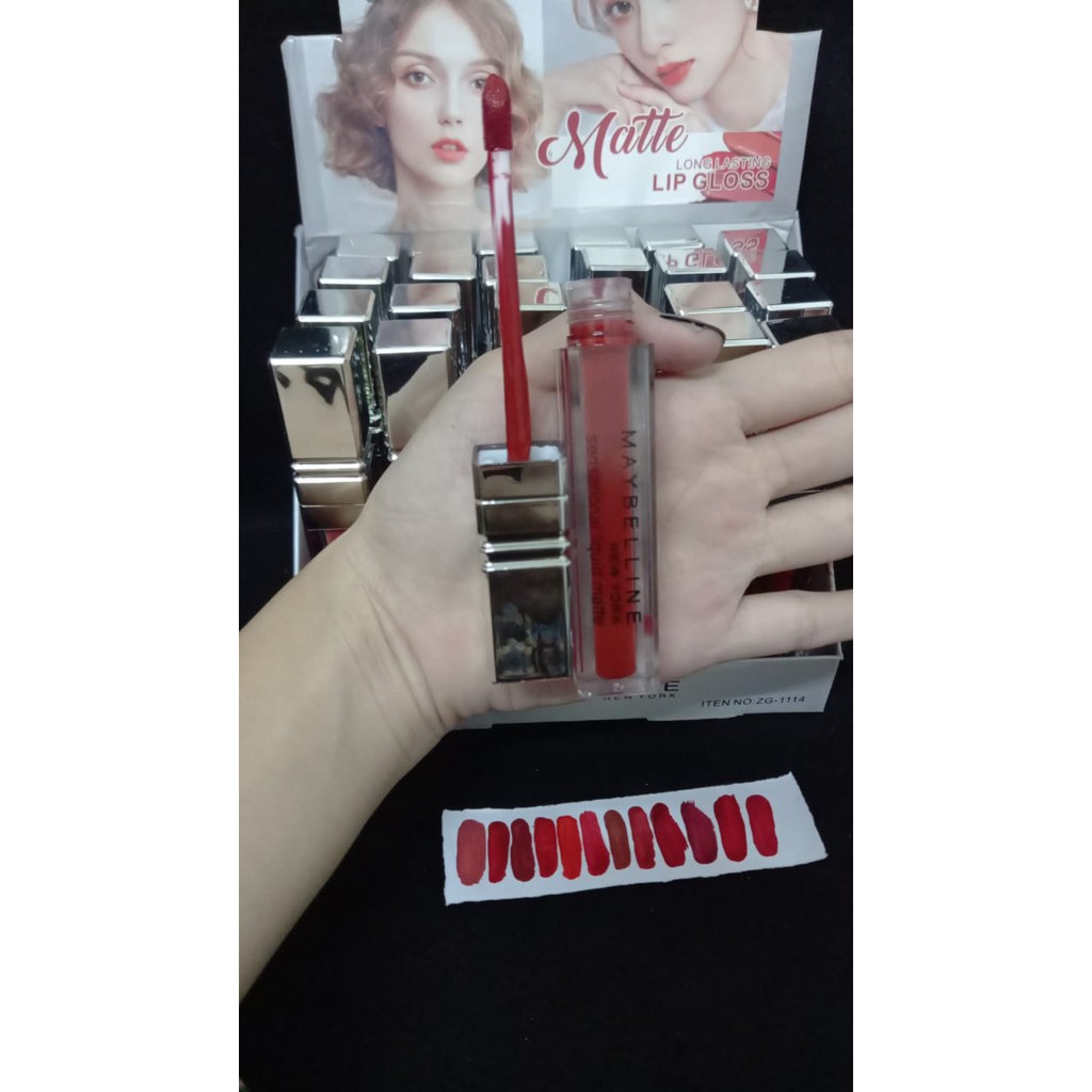 [PER 12 PCS] LIP GLOSS / LIPGLOSS MAYBELLINE MATTE NO.OH-1702