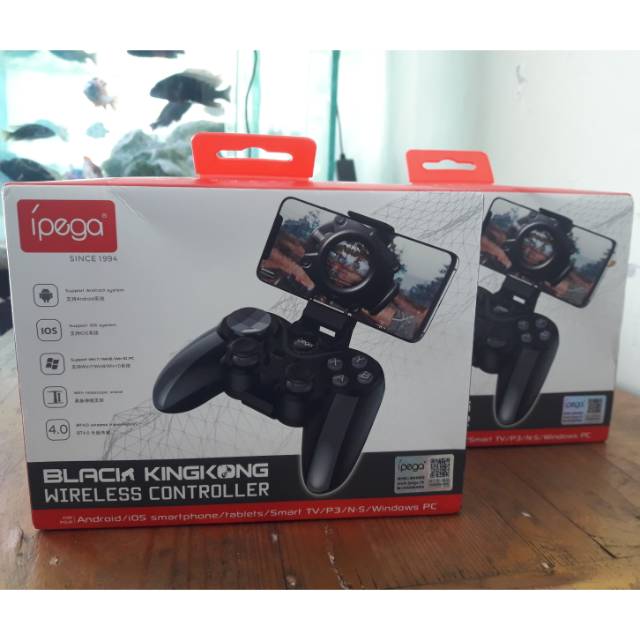 Ipega 9128 Black KingKong Gamepad Android IOS Joystick Analog Controller Stik HP Wireless Bluetooth