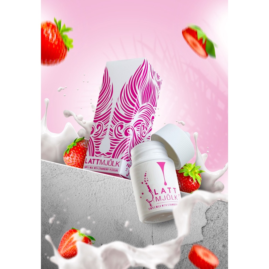 Liquid Latt Mjolk V4 Strawberry Milk 60ML by Vape Truck Berpita Cukai