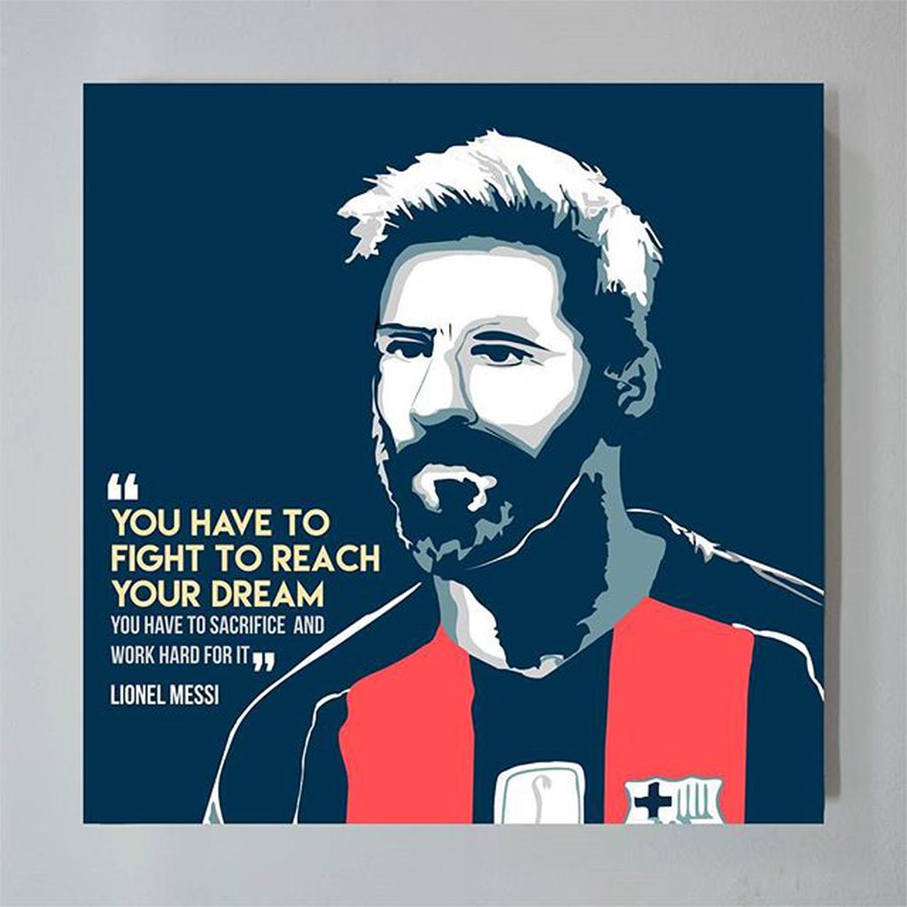 Poster Kayu Wall Art Messi Shopee Indonesia