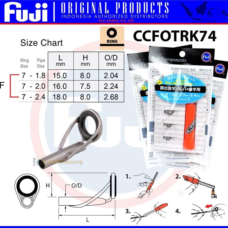 Ring Set Fuji Top Guide CCFOTRK | Cincin FUJI | Fuji Oxide I Top Ring Guide