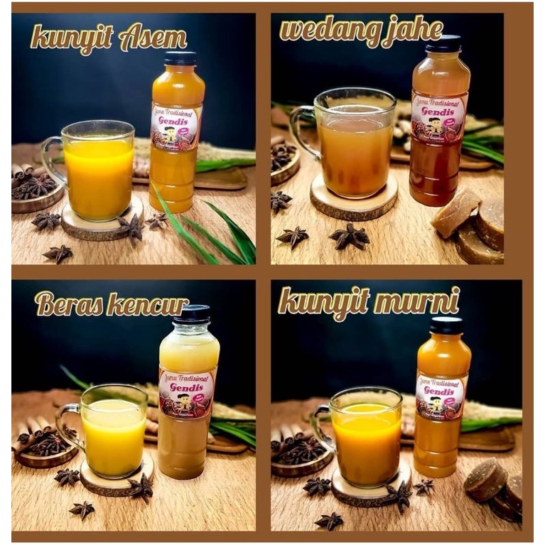 

Jamu Tradisional Gendis_Kunyit asem_wedang jahe_beras kencur