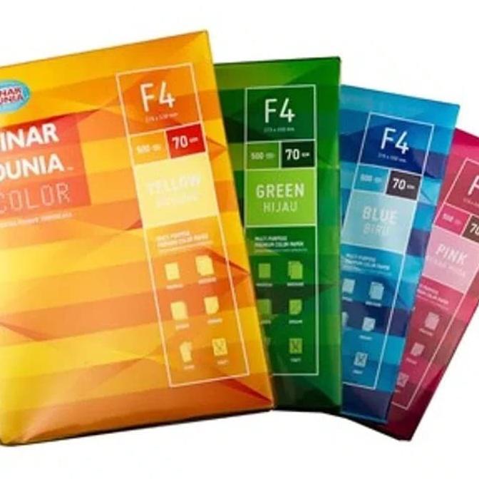 

Kertas Warna F4 SIDU 70gr KERTAS FOLIO