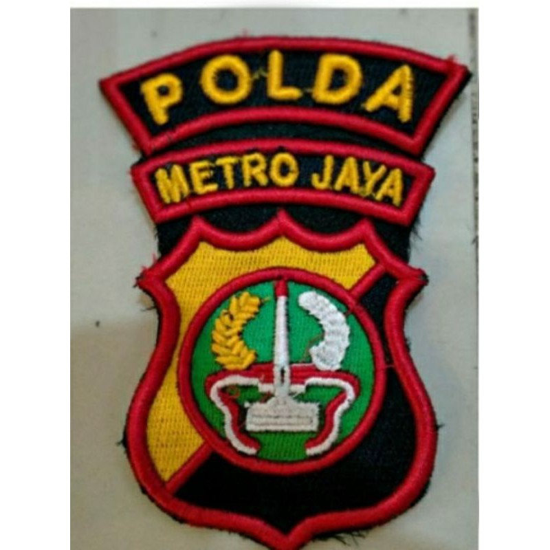 Bordir timbul Polda metro jaya