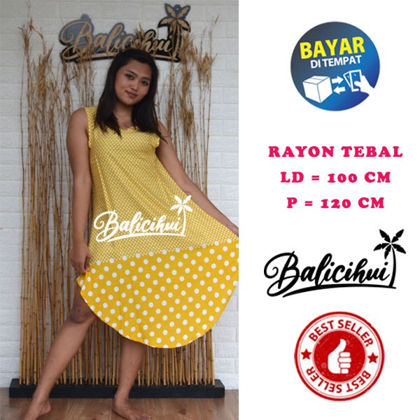 Balicihui Daster Lili Dress Lili Daster Rumahan Dress Bali Dress Wanita Dress Pendek Wanita