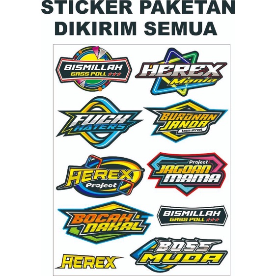 Jual STICKWR UNIVERSAL BOCAH NAKAL/ STICKER VARIASI ALL ITEM | Shopee