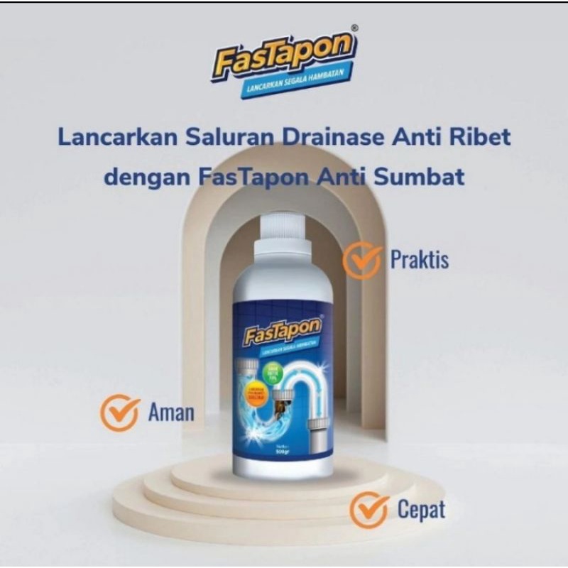 Fastapon Anti Mampet WC Fastapon Anti Sumbat Saluran Air Anti Sumbat Saluran  Pipa 500 Gram