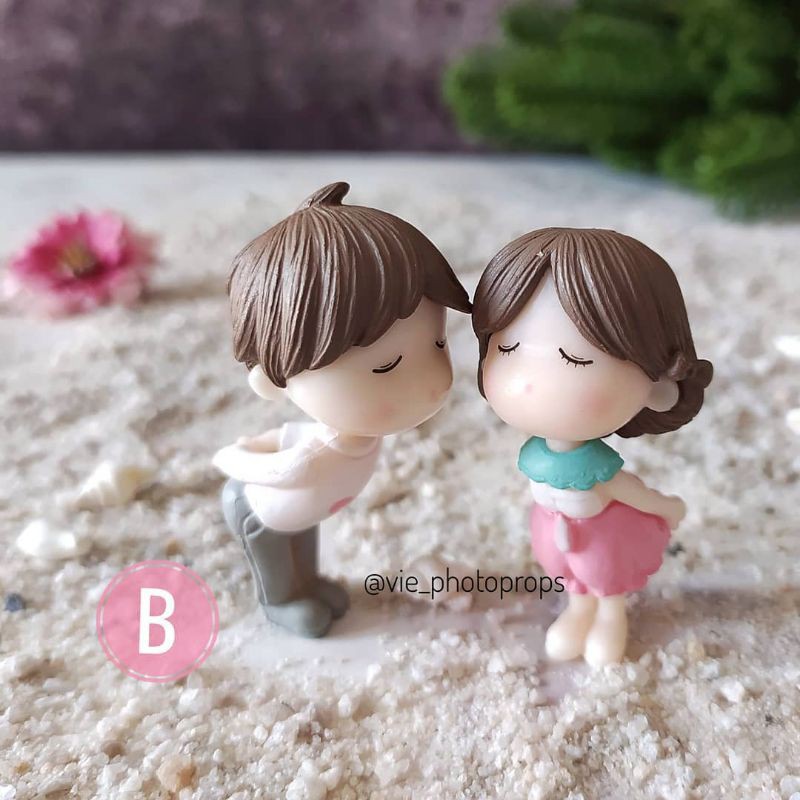 Sepasang Miniatur Couple B Properti Fotografi/Props Foto