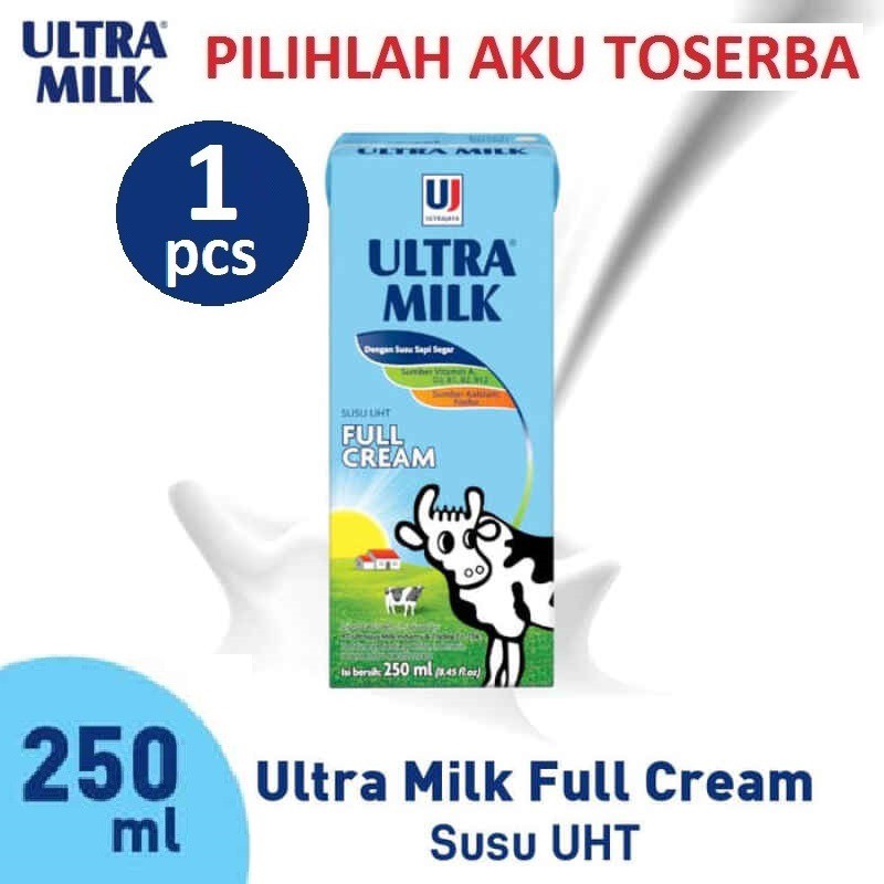 Susu Ultra Full Cream - 250 ml - (HARGA SATUAN)