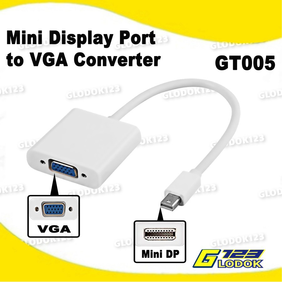 Kabel Konverter Mini Display Port To VGA Converter GT005