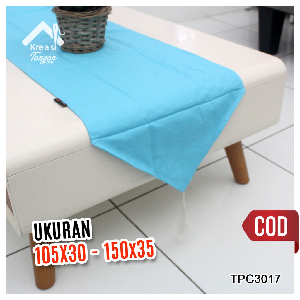 Taplak Meja Polos Table Runner POLOS Ukuran 105x30 &amp; 150x35 (TPC3017)