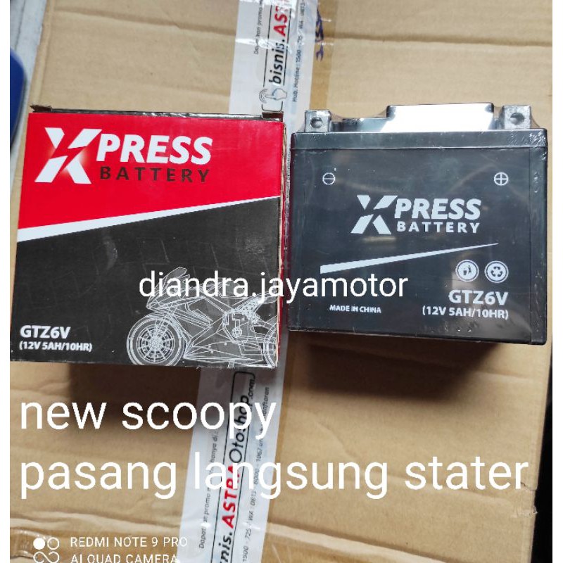 aki kering honda new scoopy tinggal pasang langsung stater