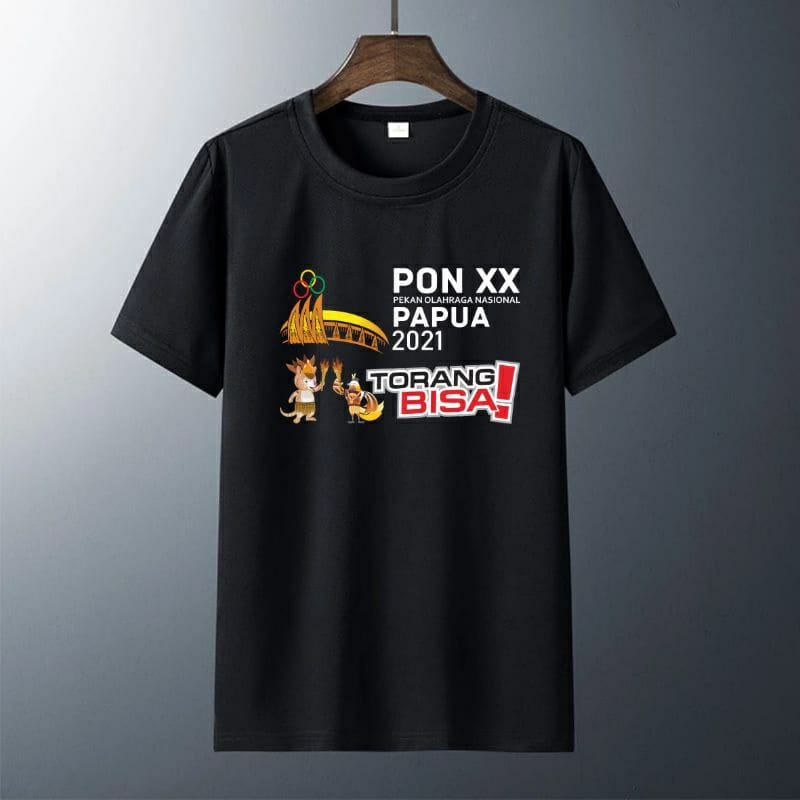 KAOS PONXX PAPUA TORANG BISA MASKOT COMBED 30S