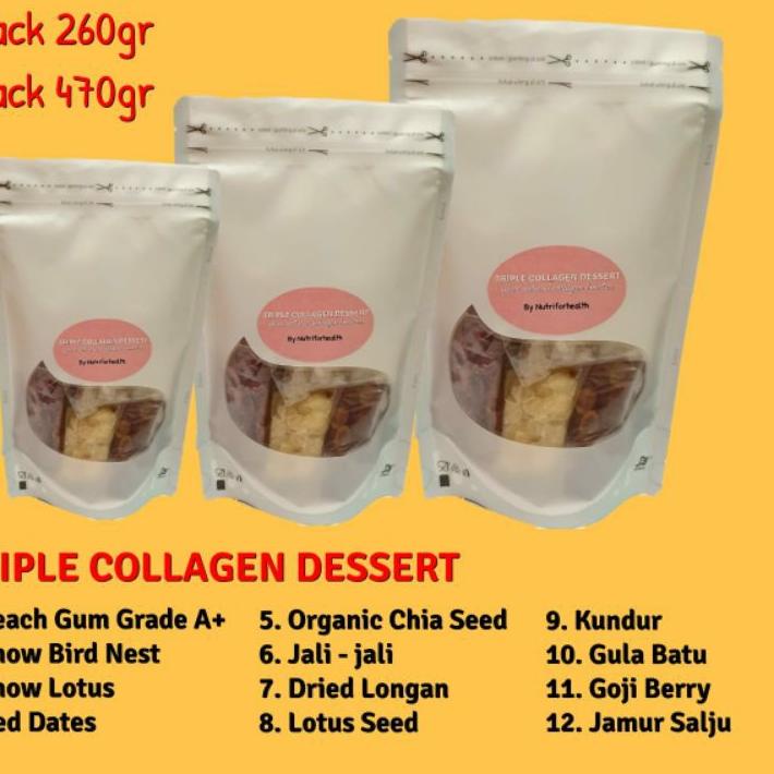 

Miliki Triple Collagen Dessert Peach Gum Snow Bird Nest Snow Lotus ✓