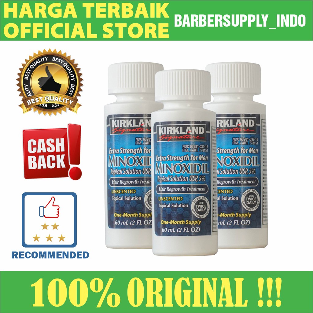 KIRKLAND MINOXIDIL 5% ORIGINAL / PENUMBUH RAMBUT BREWOK KUMIS