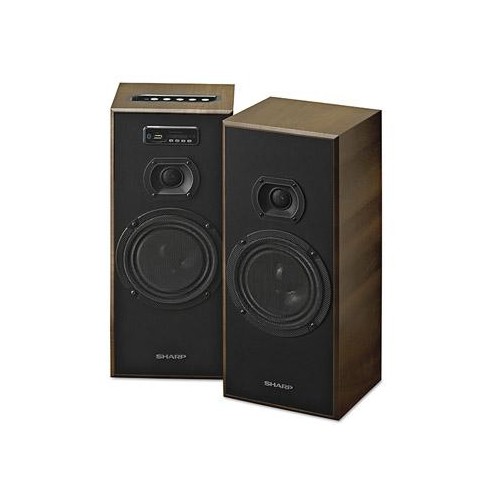 Sharp Wooden Walnut Design 40W RMS Active Speaker CBOX-B635UBO