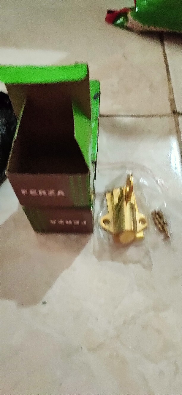 Grendel Slot Pintu Jendela Kodok Spring Knip Putih Kuning Emas Chrome