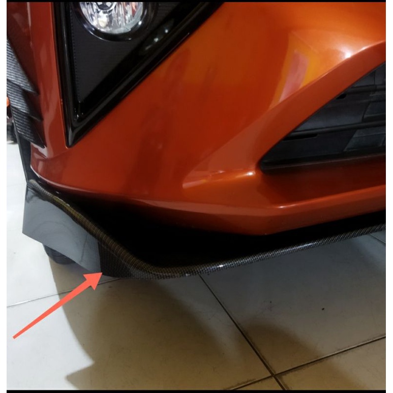 Variasi Bumper Depan Winglet Bemper Karbon Mobil All New Brio