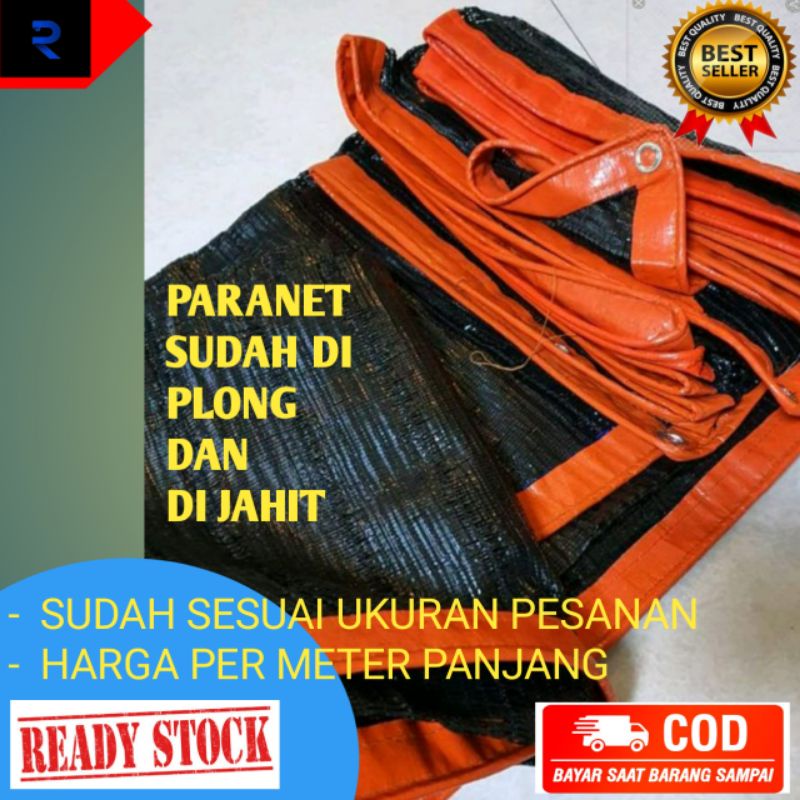 paranet 90% jahit  tinggal pasang rajut lurus