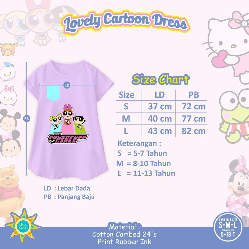 Dress Lovely Cartoon Sun Earth